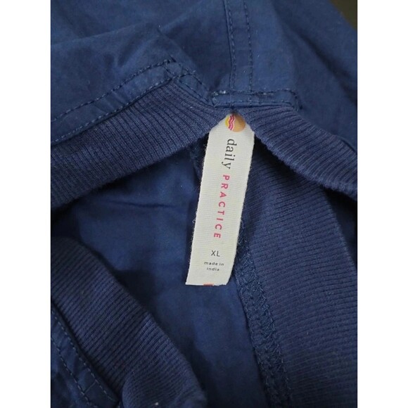 Daily Practice by Anthropologie Zip-Front Jumpsuit Wide Leg Cotton XL NEW 282746 - Picture 11 of 11